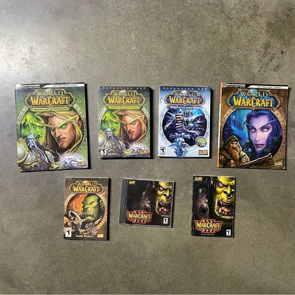 World of Warcraft Expansions Sets & Game Manuals Burning Crusade Lich King Lot - Picture 5 of 9